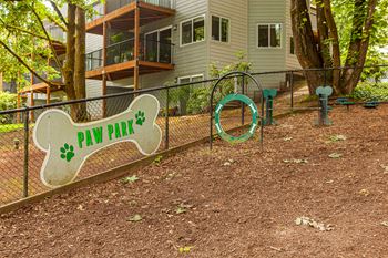 Fenced paw park